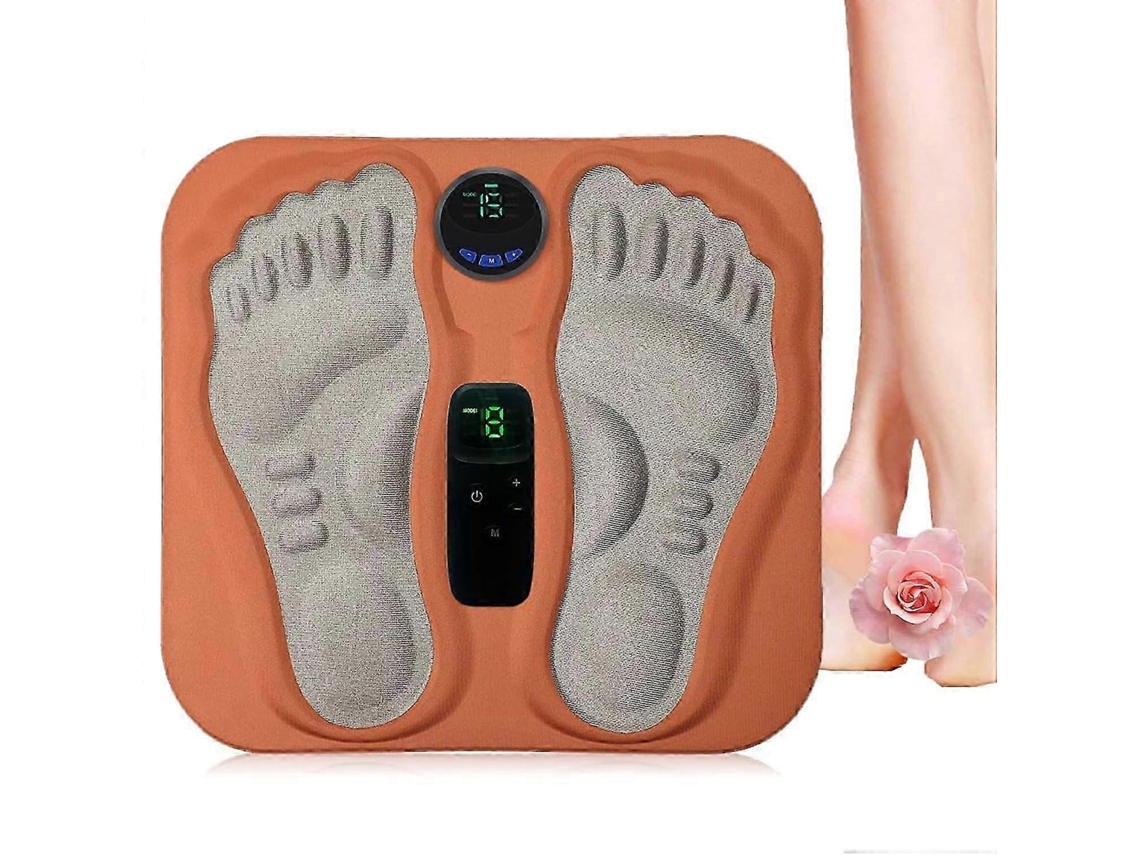 Lurelia Tapete Massageador Ems Para Pés, 6 Modos, 15 Intensidades Níveis, 31 X 29.8 X 1 Cm, Relaxamento Muscular, Uso Diário