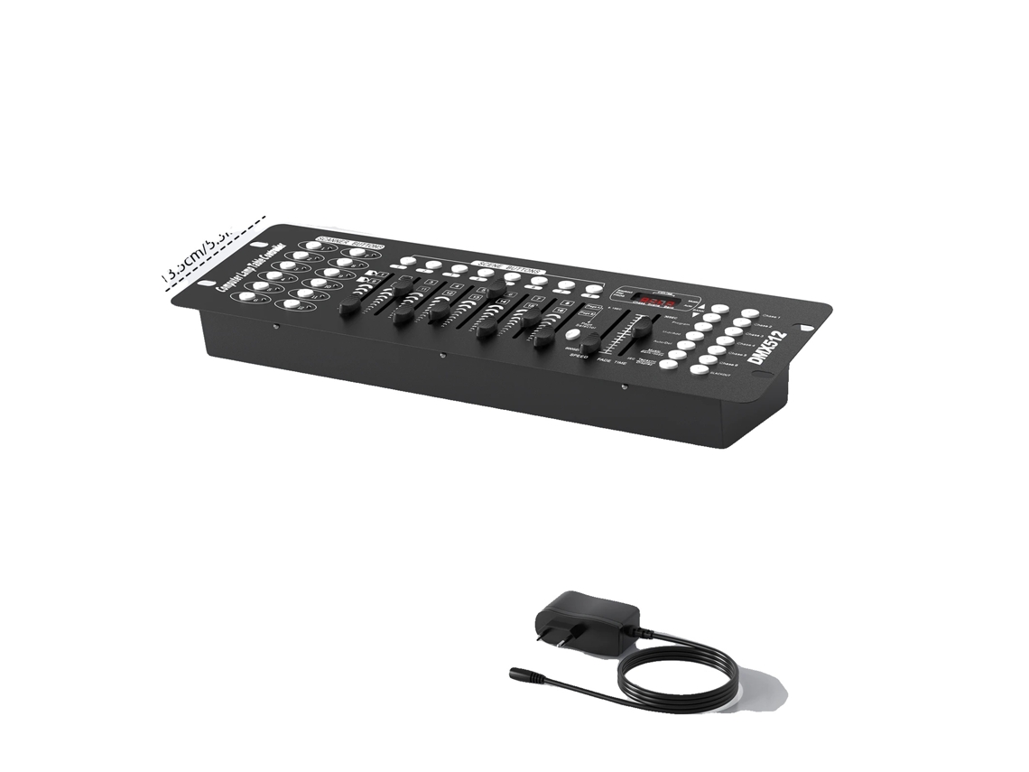 Controlador Dmx, 192 Canais, Microfone Embutido, Plugue Eu