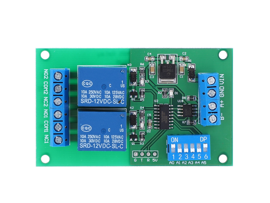 Laxiscreed Controlador Plc Com Relé Rs485 2 Canais Para Rtu E Comandos At