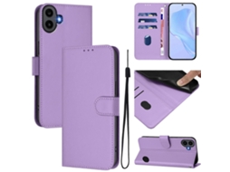 Capa De Celular Em Couro Sintético De Cor Sólida Com Toque Suave E Cordão, Da Nothing Cmf Phone 1.