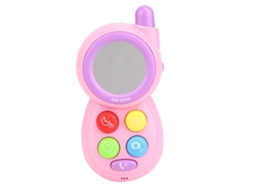 Mali brinquedo Telefone Musical Infantil Multifuncional Educativo Móvel Rosa