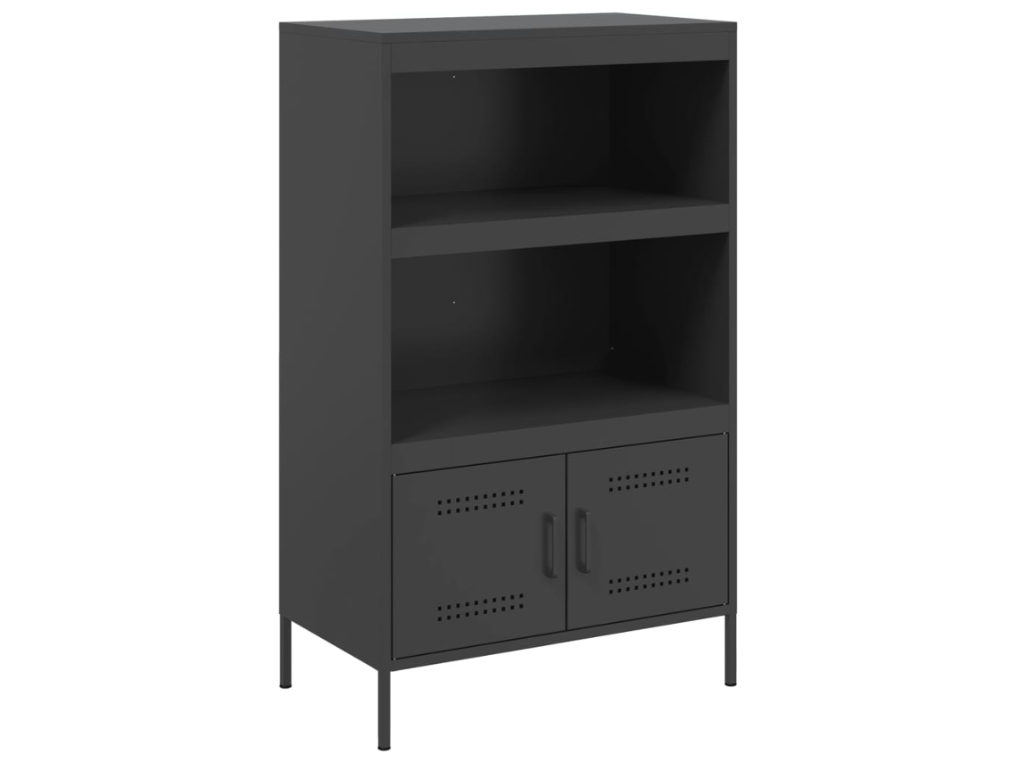 Aparador Alto 68x39x113 Cm Aço Preto MAISON EXCLUSIVE