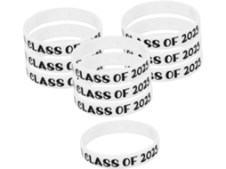 Pulseiras elásticas de silicone para Formatura, Prêmio Turma para Estudantes de 2025
