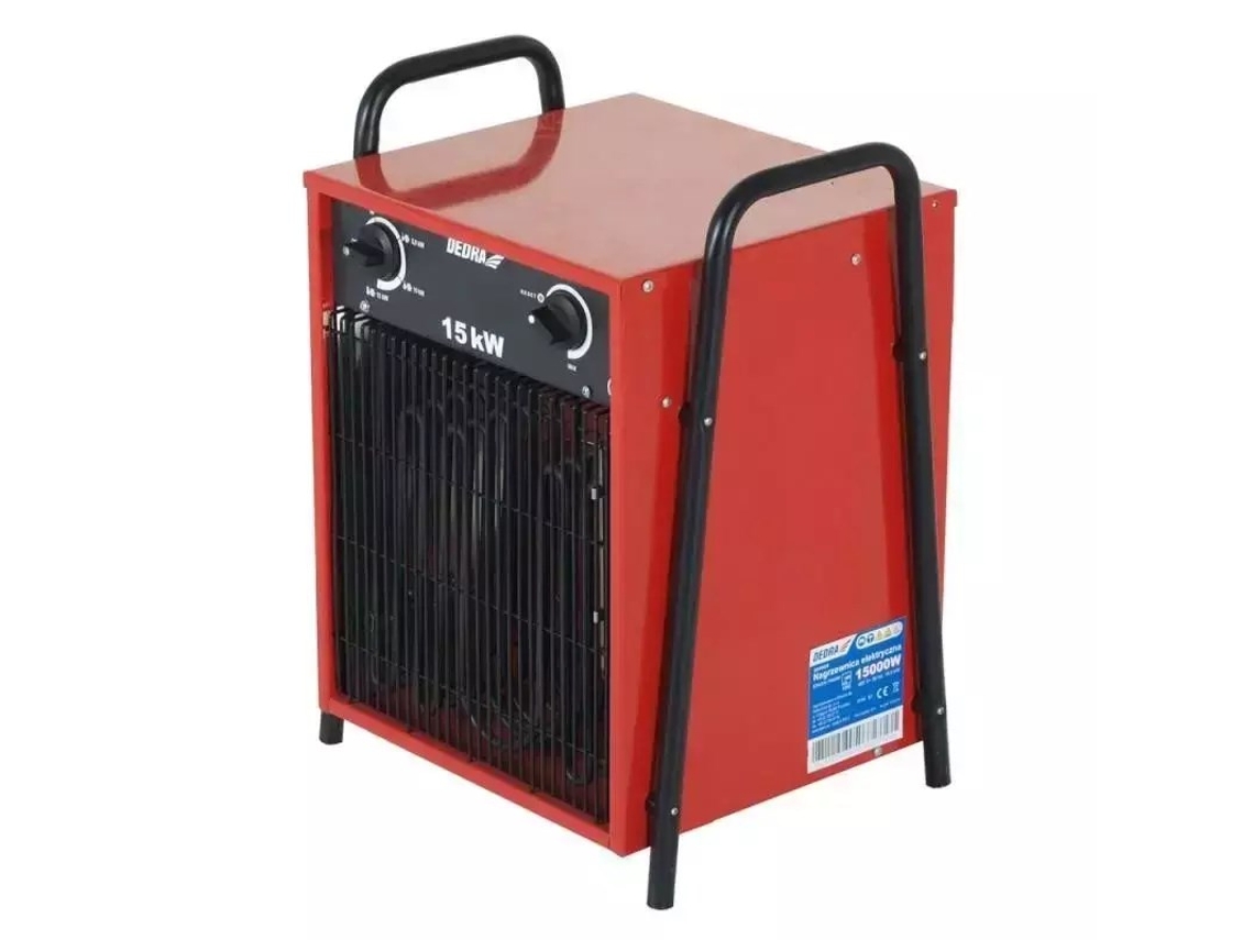 Aquecedor elétrico de ambiente Ded9925 vermelho 15000 W Convector Aquecedor elétrico de ambiente Dedra