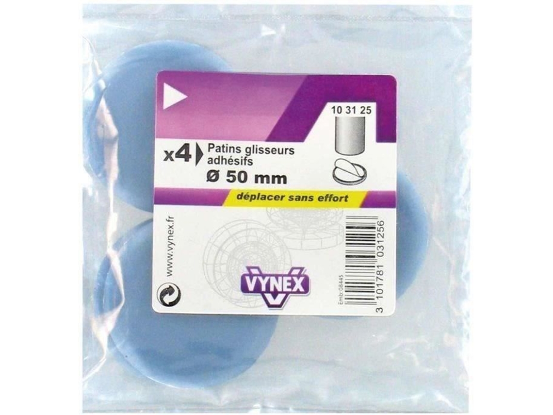 Almofada Deslizante Cinza Adesiva Ptfe D 50mm X4 Vynex Conjunto De 4 Poder De Deslizamento Facilita O Movimento