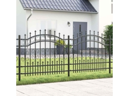 Vidaxl Cerca Para Jardim Kampen 240 X 140 Cm Mesh Cinzeto