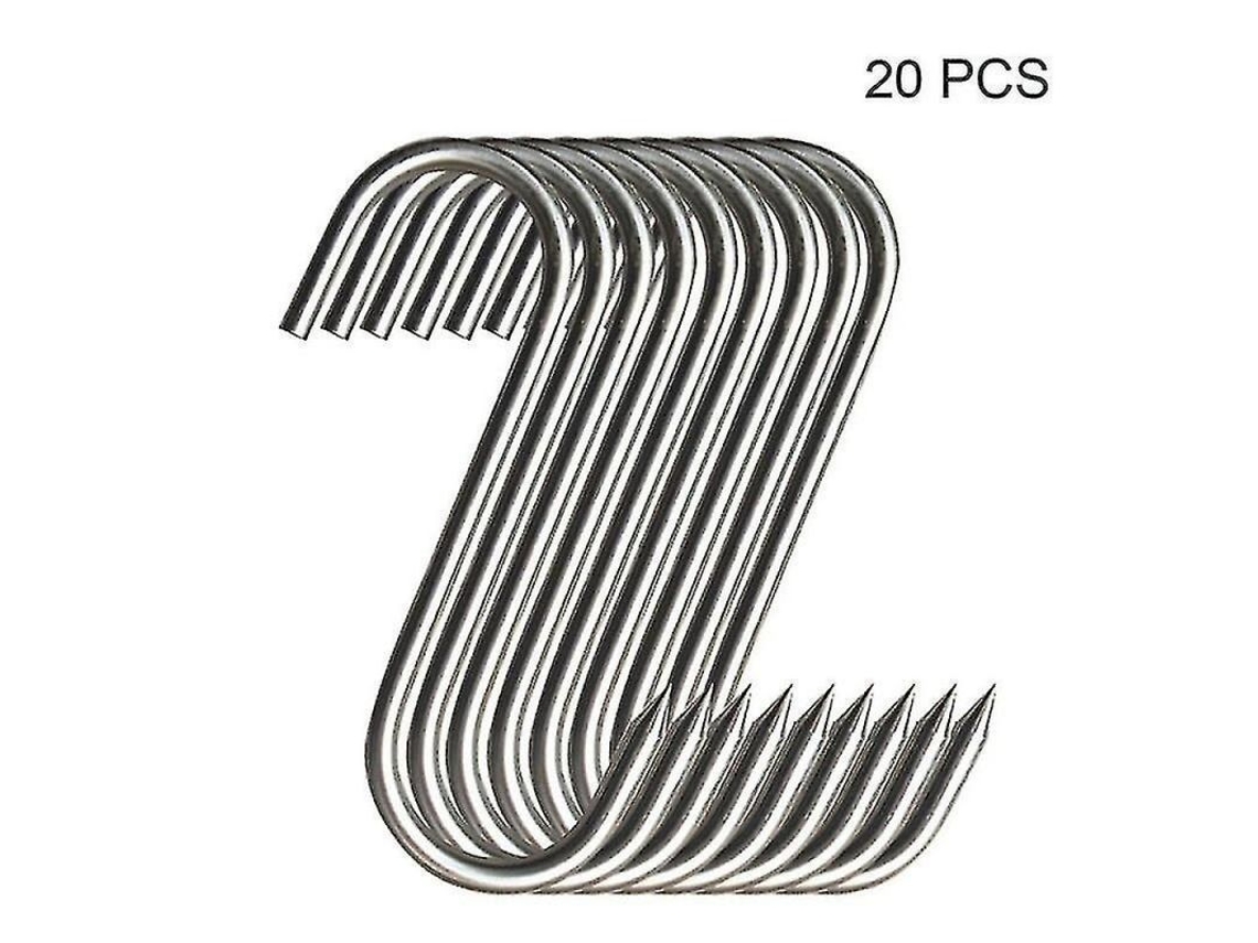 Ganchos de Aço Inox Ponta Afiada 12pcs S/MARCA