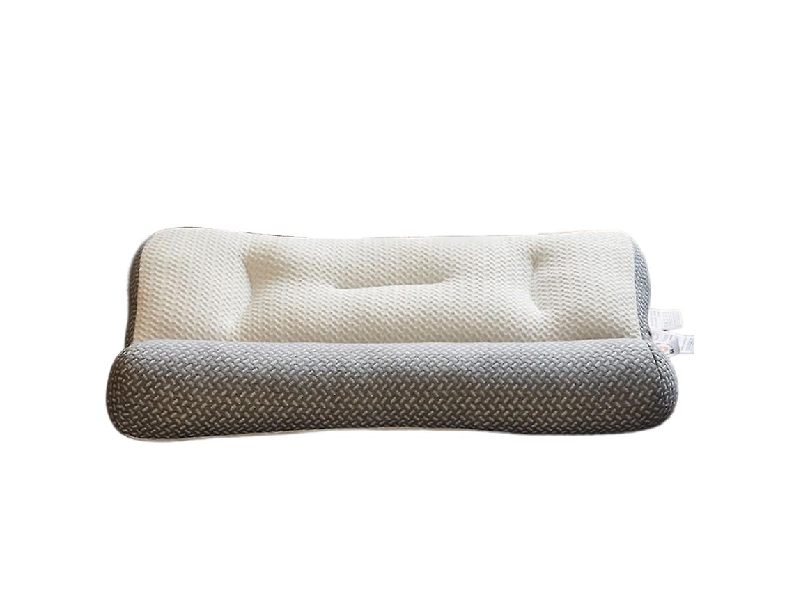 Travesseiro Super Ergonômico Anti Puxão De Fibra De Soja, Macio E Confortável, Travesseiro De Pescoço Cinza Slowmoose