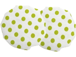 Qiland Protetores De Maçaneta 2 Peças Capas Macias E Redondas Para Maçanetas Estilo Natural Decore A Sua Branco Verde