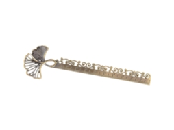 Régua De Metal Criativa Abaodam Com Design Borboleta E Folha Ginkgo, Acessório Prático E Ornamental Para Leitores