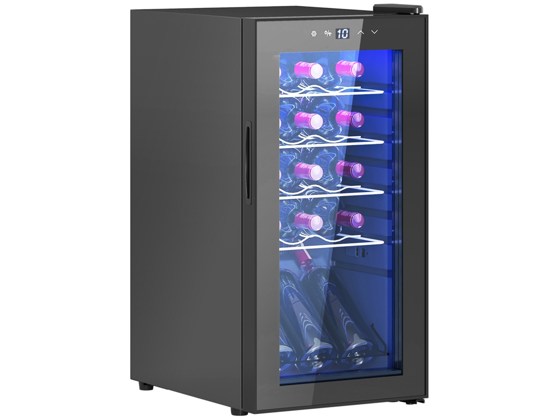 Adega Refrigerada Vinho 44l para 15 Garrafas, Classe G, Compressor, 5 a 18°C, UV, Led Touch, Prateleira Ajustável | S/MARCA