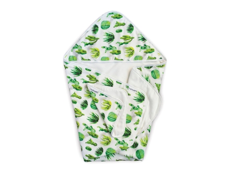 Conjunto de Toalha e Luva com Capuz Cacti TINY TWINKLE