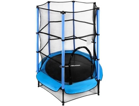 Trampolim HYPERMOTION para Crianças dos 3 Aos 6 Anos 140 Cm de Diâmetro Jardim Interior Ou Exterior Altura 162 Cm Rede de Proteção