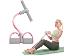 Faixa Elástica de Resistência 6 Tubos Multiuso Rosa AQUAFORGE