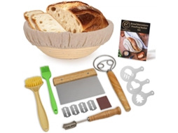 Conjunto De 7 Cestos Banneton Para Pão Artesanal, Para Massa Madre, Fermentação Natural E Padaria Doméstica