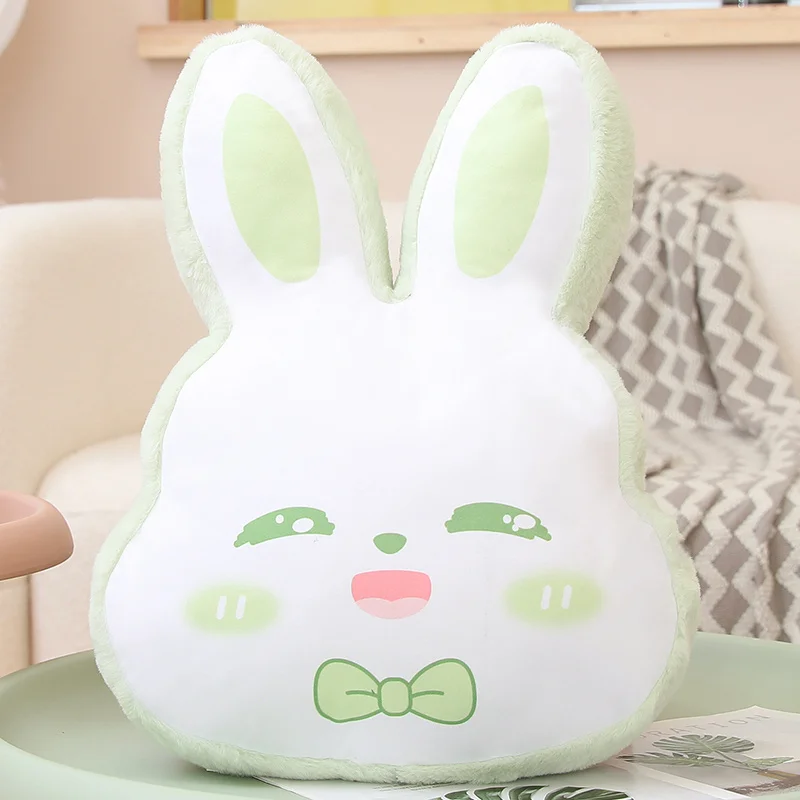Almofada/travesseiro Decorativo com Estampa de Coelho Adulto MDUG (verde, 50 Cm de Altura, 40 Cm de Largura)