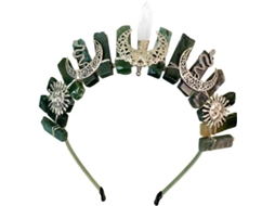 Tiara Delicada em Estilo Barroco, Feita em Quartzo Natural, para Meninas. Design Elegante, Ideal para Desfiles e Festas. SFUSHOS