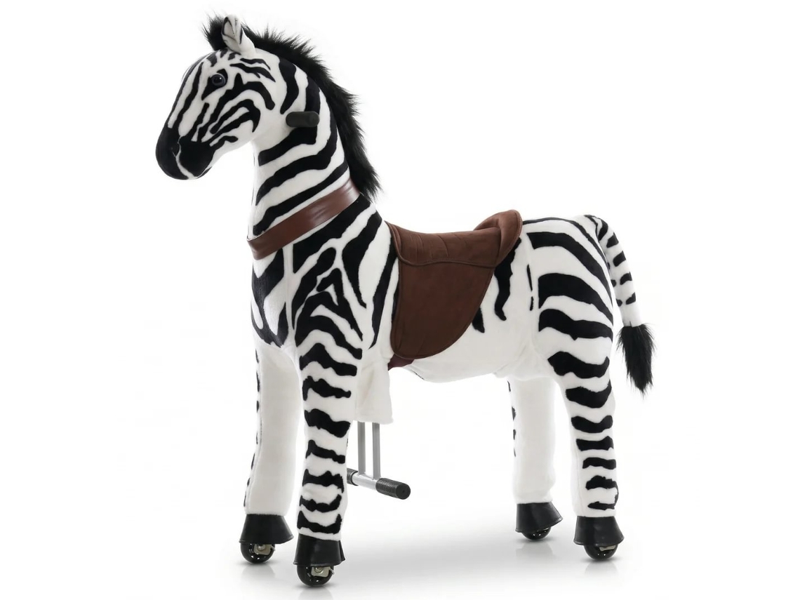 Vrooomy Zebra Mecânica De Montar (6-9 Anos) – Brinquedo Com Movimento De Galope Realista E Pelagem Macia