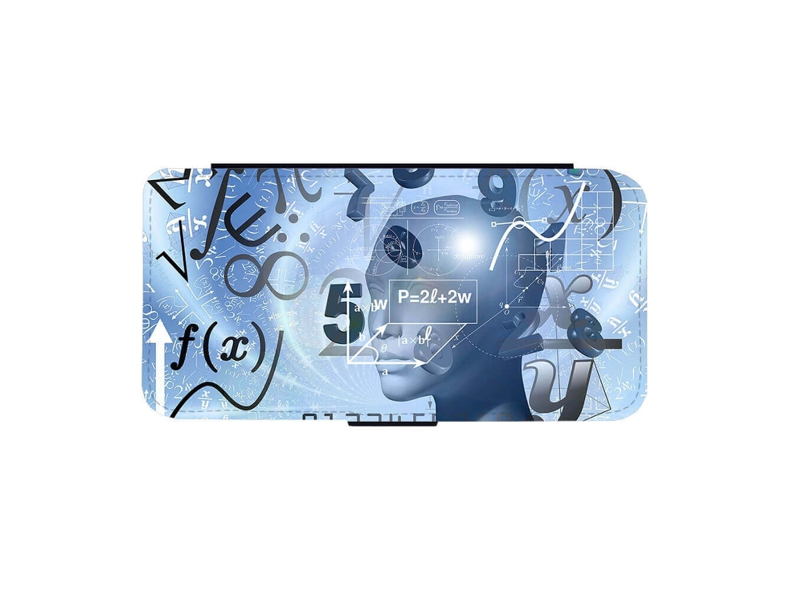 Capa Flip Para Iphone 17 Pro Com Tema De Ia E Matemática