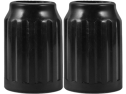 Conjunto De 2 Suportes Pedestal Plástico Preto Para Ventiladores Elétricos, Maior Estabilidade E Acessórios Para Festas