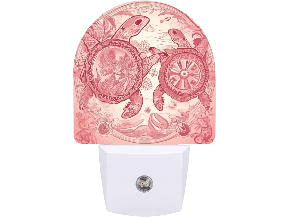 Luz Noturna em Formato Tartaruga com Design Animado, Luz Noturna LED com Sensor, Luz Noturna Branca E
