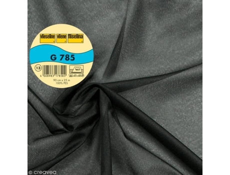 G785 Muito Leve Largura 90 Cm Preto Ao Metro Vlieseline (sob Medida)