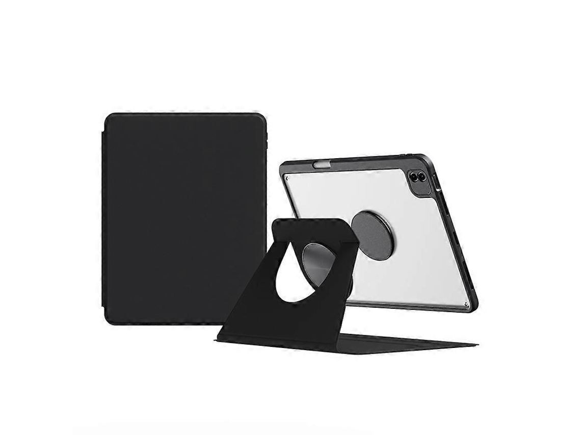 Capa de couro inteligente, magnética, giratória e removível para tablet Webake