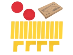 Conjunto De Marcadores De Linha De Quadra Powerti Para Pickleball Basquete Vôlei Tênis Badminton Silicone Reutilizável