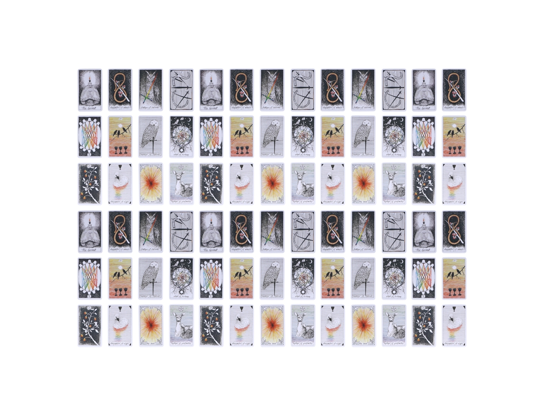 Mali baralhos de Tarot Wild Baralho de Tarot Divinação Papel Holográfico Jogo de Tabuleiro