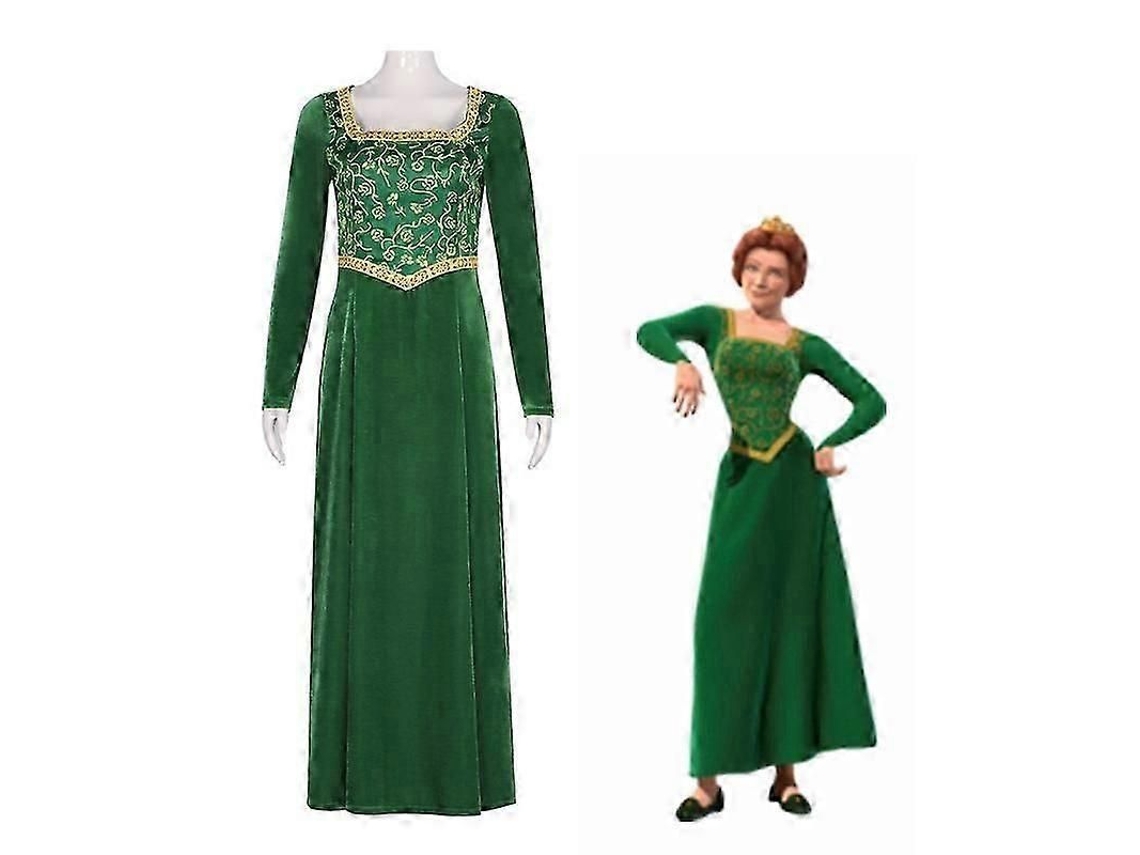 Disfraz De Princesa Fiona Vestido Para Mujer Medieval De Terciopelo Vintage L