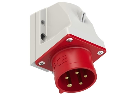 Tomada Industrial Saliente Macho Vermelha 16A 5P 400V 6H Ip44 PCE