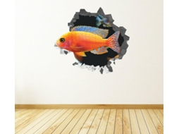 Adesivos De Parede Com Animais, Peixes E Laranja Para Decoração De Quarto.