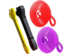 Conjunto De 4-faixas Elásticas Resistência Para Exercícios | Cinto Barra Fixa Portátil Casa, Viagens