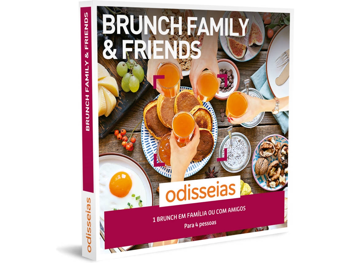 ODISSEIAS Pack Presente - Brunch para 4 Pessoas - Family & Friends | Experiência gourmet para até 4 pessoas