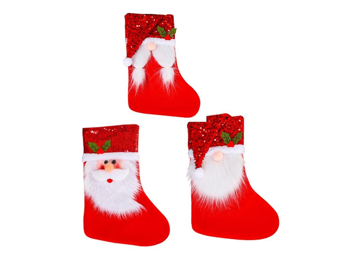 Meias De Natal Com Doces De Natal, Sacolas De Presente De Velho Sem Rosto, Decorações De Natal Penduradas Pxcl Olysi Shop