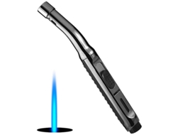 Encendedor de Velas Recargable, Fogo Largo, Resistente ao Vento, Chama Ajustável, Capacidade de Gás 0.86g com S/MARCA