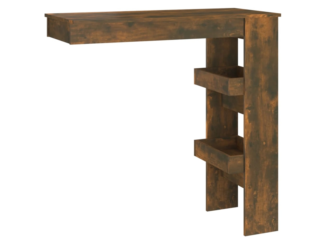 Mesa Bar Parede Derivado Madeira Carvalho Fumado MAISON EXCLUSIVE 102x45x103,5 cm