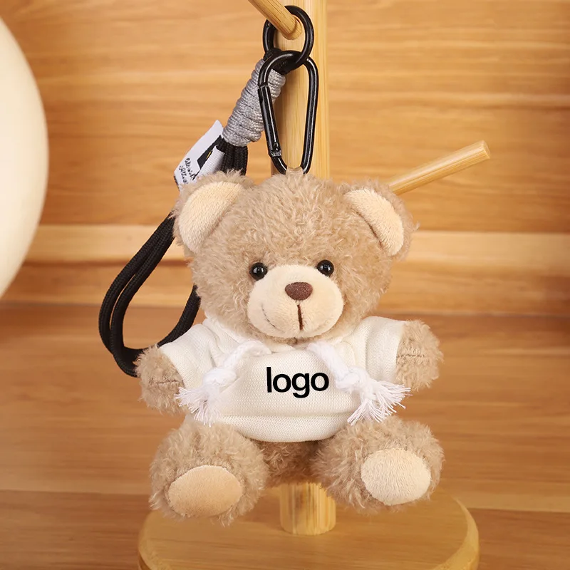 Chaveiro de Pelúcia de Ursinho de Pelúcia Estiloso e Fofo, Acessório para Mochila MDUG (estilo 2)
