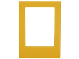 Magnetic Plastic Mini Photo Frame Refrigerator Magnet For Polaroid Mini 3 Inch Photos LAXISCREED (yellow)