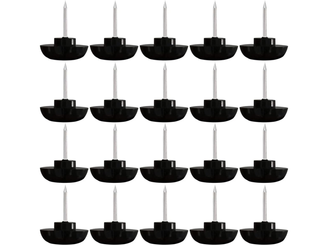 Callaron Caixa Com 1 Tachinha Preta Decorativa Em Formato Coração, Plástico Abs Feita, Ideal Para Salas De Aula