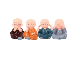 2026 lindo Niño Pequeño Decorativo de Mesa, 4 Piezas, Escultura de Resina para Dormitorio, Mesa, Sala de Estar.