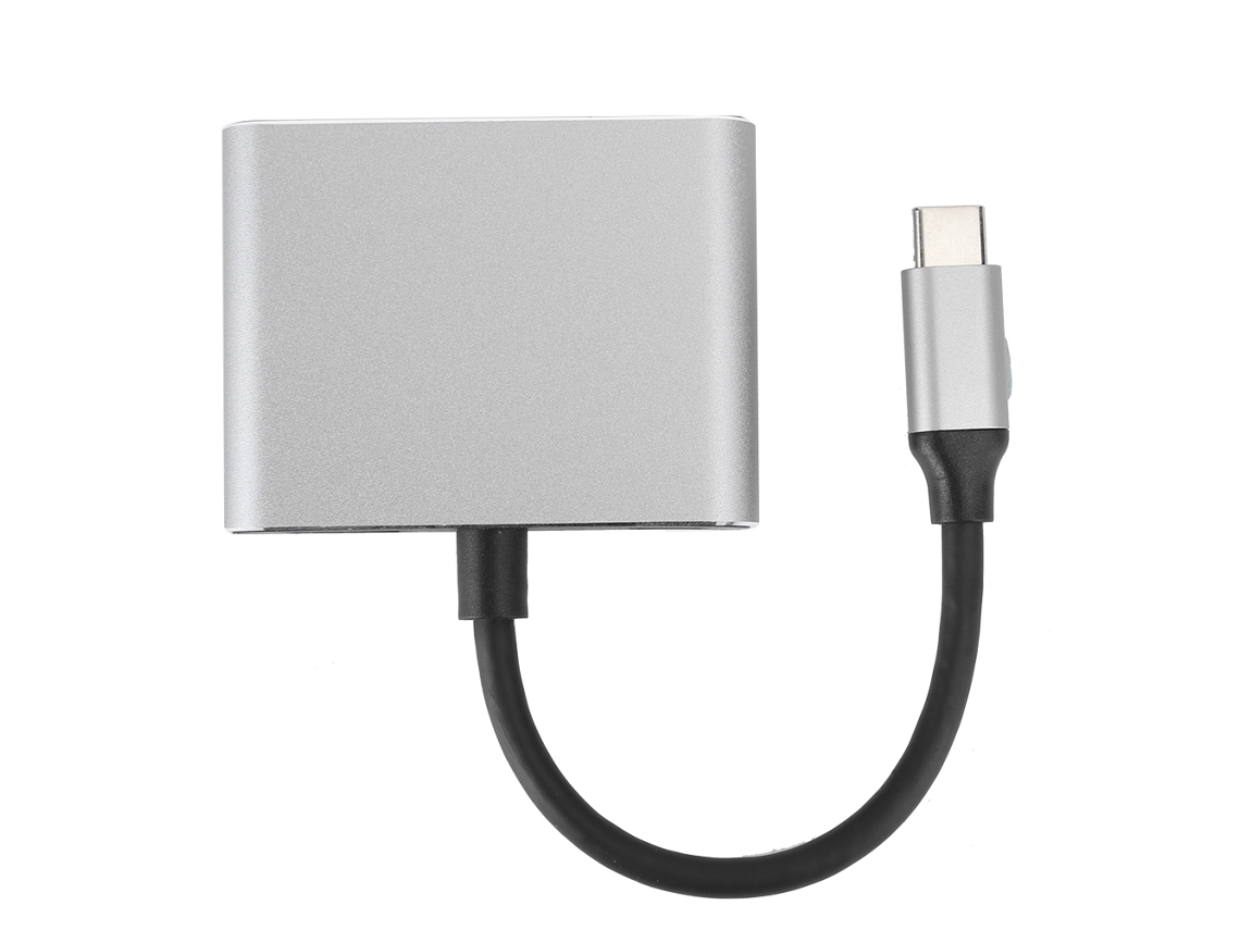 Adaptador Usb C Para Hdmi Com Portas Usb 3.0 E Carregamento Pd