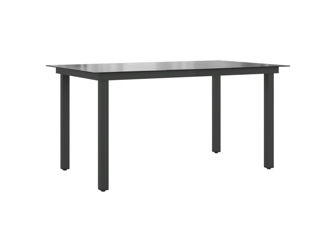 Garden Dining Table, Garden Dining Tables Vidaxl Preto Vidro (150 X 90 Cm)