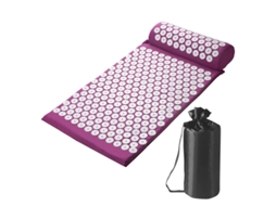 Conjunto de Tapete e Almofada de Acupressão com Bolsa. de Acupuntura para Dores no Pescoço e nas Costas, Relaxamento Muscular AQUAFORGE