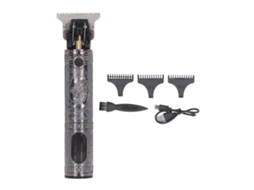 Aparador de Cabelo Profissional Portátil Lcd Prata