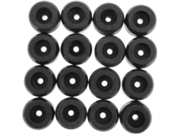 Conjunto De 16 Protetores Borracha Para Pés Amplificadores, Caixas De Som E Móveis, Com Absorção De Impacto, 29x25x16mm