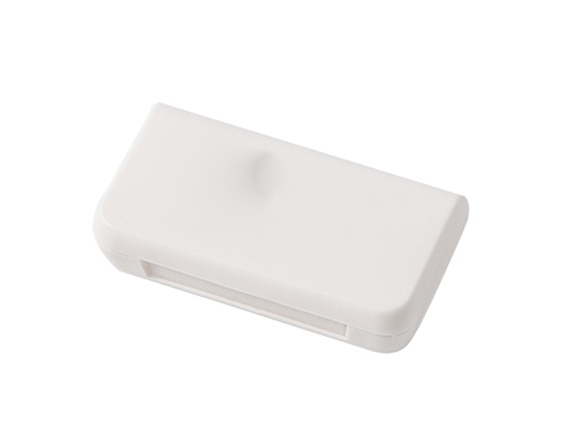 Caixa de comprimidos portátil com 3 compartimentos, ideal para guardar medicamentos (cartas)