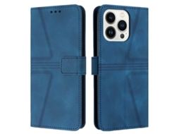 Capa De Couro Para Iphone 16 Pro - Triangular - Cor Sólida