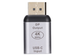 Adaptador Usb c Hembra a Displayport Macho 4k 60hz para Portátil