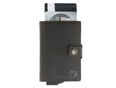 Valenta Porta Cartões Card Case Plus Wallet Vintage Brown